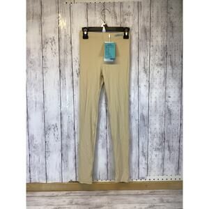Nwt COOUV Women's High waist Tight leggings in beige UPF 50+ nylon /spandex -S